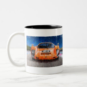 Caneca De Café Em Dois Tons Porsche 906 0range