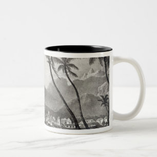 Caneca De Café Em Dois Tons Port Louis "vistas em Maurícia" perto