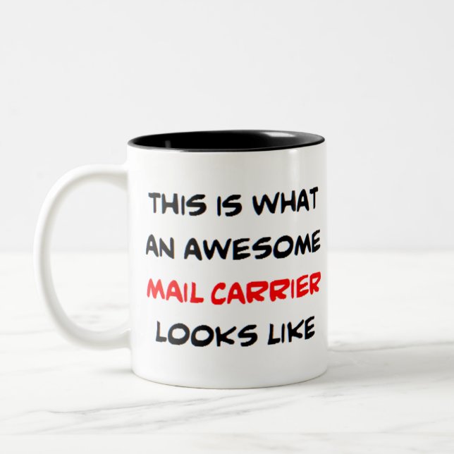 Caneca De Café Em Dois Tons porta-correio, incrível (Esquerda)