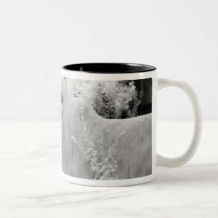 Caneca De Café Em Dois Tons Porta típica de adobe e entrada em Santa Fe, Novo