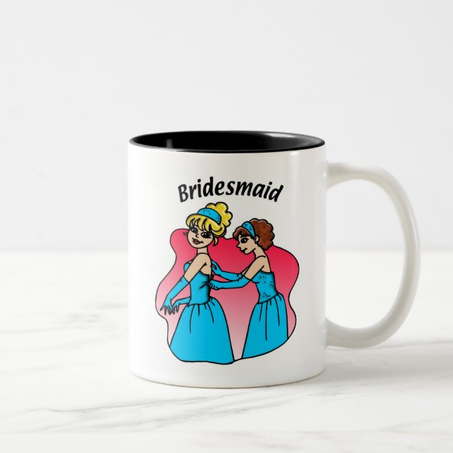 Caneca De Café Em Dois Tons Porta-vozes rosa (Direita)