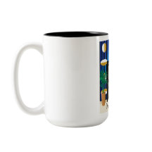 Portas São Minha Paixão | Caneca Art Déco em Bloco