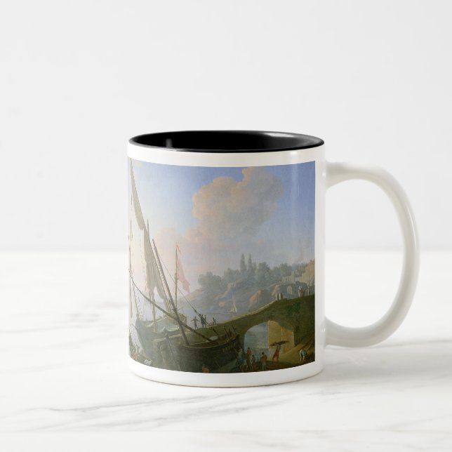 Caneca De Café Em Dois Tons Porto com por do sol (Direita)