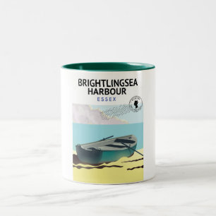 Caneca De Café Em Dois Tons Porto de Brightlingsea Essex