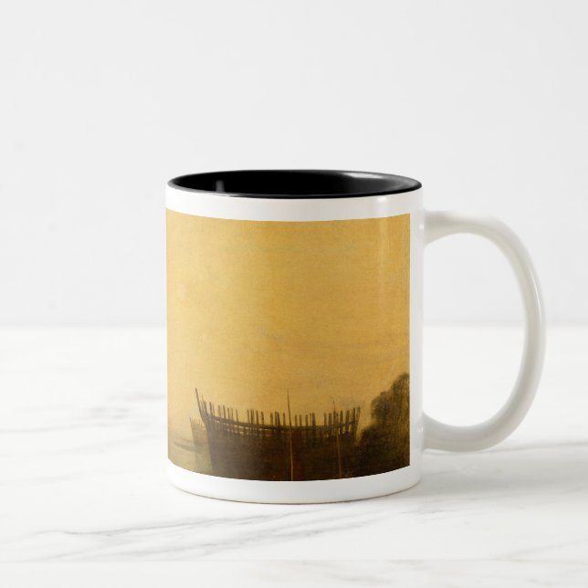 Caneca De Café Em Dois Tons Porto de Joseph Mallord William Turner | (Direita)