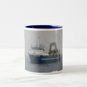 Caneca De Café Em Dois Tons Porto holandês, Alaska:  Chifre do cabo de F/T,