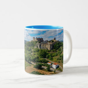 Caneca De Café Em Dois Tons Portugal Real - Óbidos