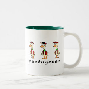 Caneca De Café Em Dois Tons Português Mug