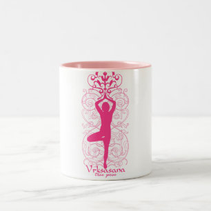 Caneca De Café Em Dois Tons Pose da árvore