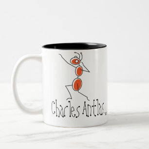 Caneca De Café Em Dois Tons Pose de Charles Antlas™_classic