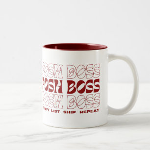 Caneca De Café Em Dois Tons Posh Boss Thrift List Navio Revendedores Divertido