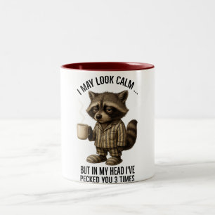 Caneca De Café Em Dois Tons Posso Parecer Calma Mas Na Minha Cabeça Eu Biquei