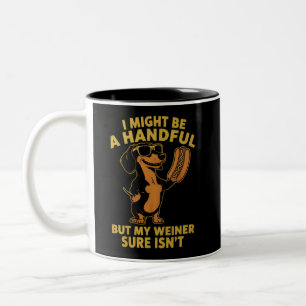 Caneca De Café Em Dois Tons Posso Ser Um Punhado Mas Meu Cachorrinho Com Certe
