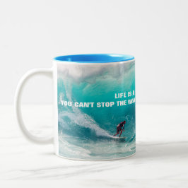 Caneca De Café Em Dois Tons POSTER de COTAÇÃO surf