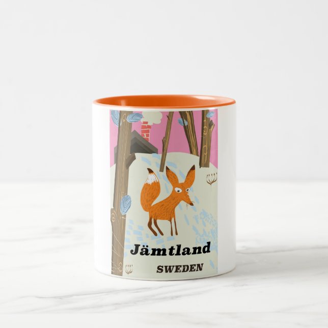 Caneca De Café Em Dois Tons Poster de Suecia de Jämtland (Centro)