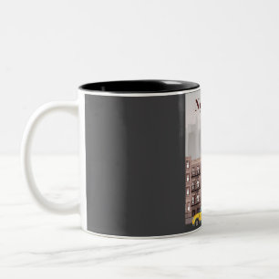 Caneca De Café Em Dois Tons Poster de viagens de Nova Iorque em um Estoque Ret