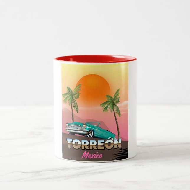 Caneca De Café Em Dois Tons Poster de viagens Oaxaca México (Centro)