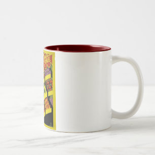 Caneca De Café Em Dois Tons Poster de WPA da loja da fruta -