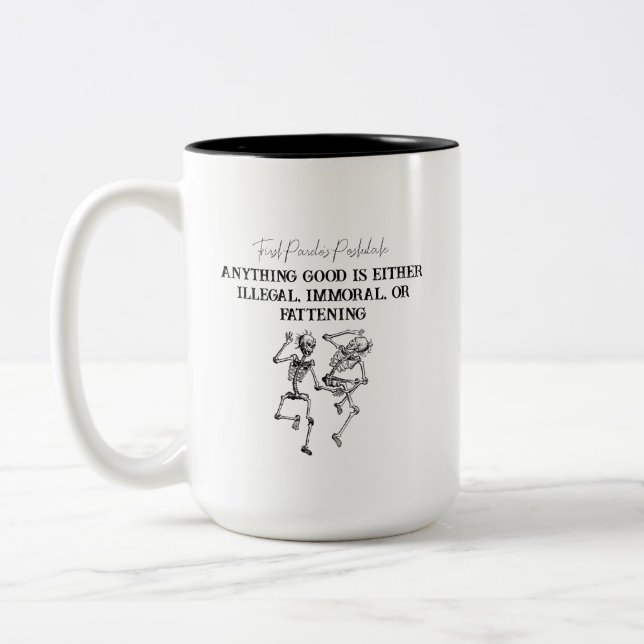 Caneca De Café Em Dois Tons Postulado do Primeiro Pardo (Esquerda)