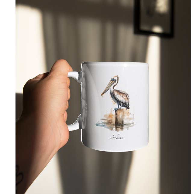 Caneca De Café Em Dois Tons Postura do Pelicano  (Criador carregado)