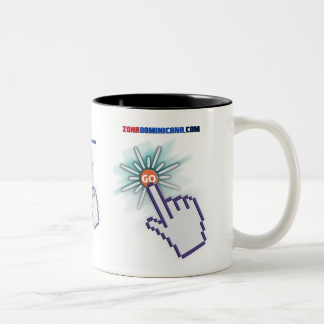 Caneca De Café Em Dois Tons Posuelo Blanco (Direita)