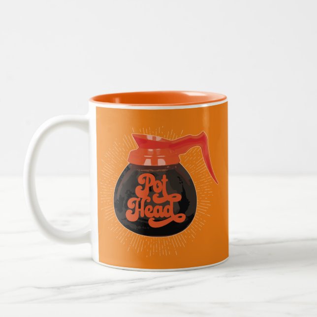 Caneca De Café Em Dois Tons pote Cabeça De Dois Tons De Café (Esquerda)