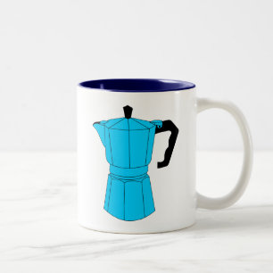 Caneca De Café Em Dois Tons Pote do café do café de Moka