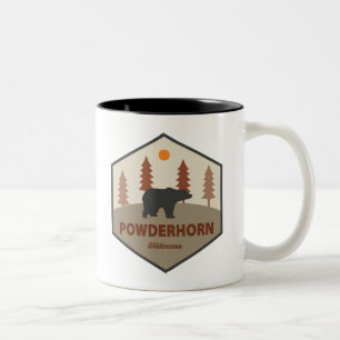 Caneca De Café Em Dois Tons Powderhorn Wilderness Colorado Urso