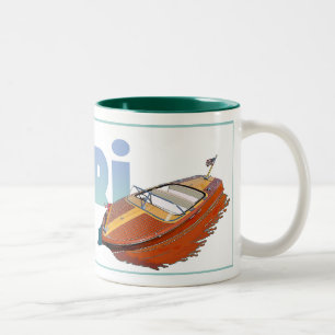 Caneca De Café Em Dois Tons Powerboat de Capri