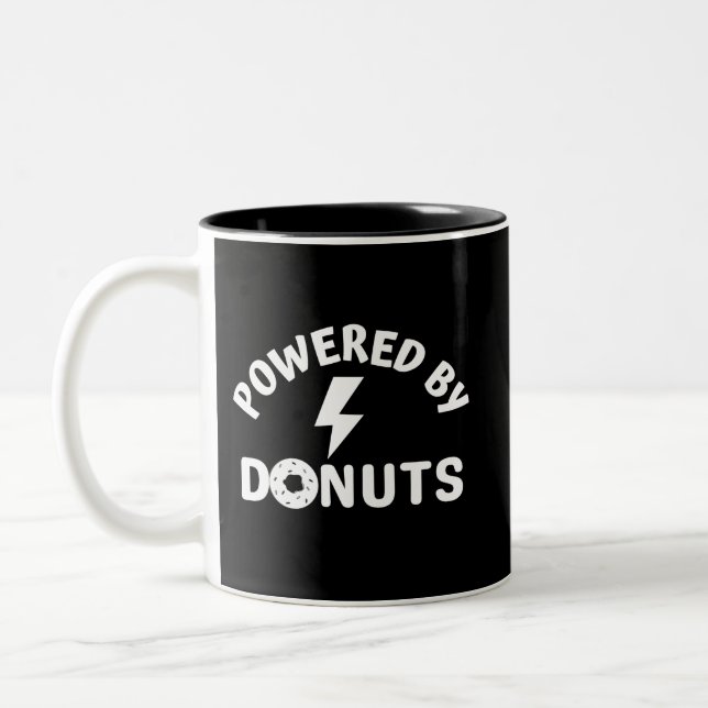 Caneca De Café Em Dois Tons powered by donuts (Esquerda)