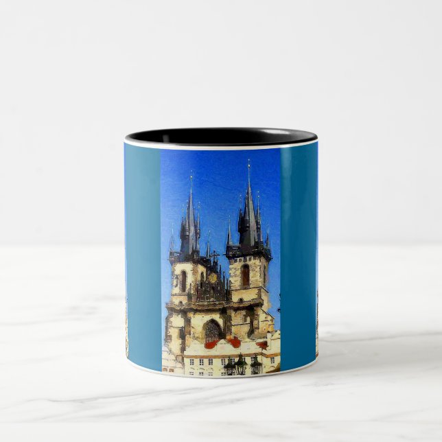 Caneca De Café Em Dois Tons Prague Castle (Centro)