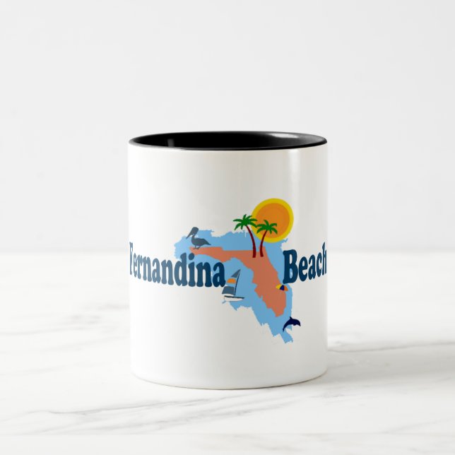 Caneca De Café Em Dois Tons Praia de Fernandina (Centro)