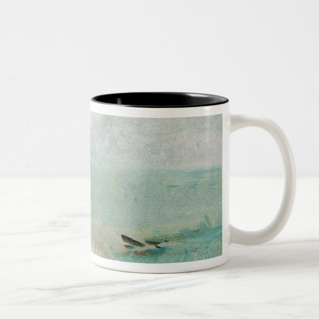 Caneca De Café Em Dois Tons Praia de Joseph Mallord William Turner | com (Direita)