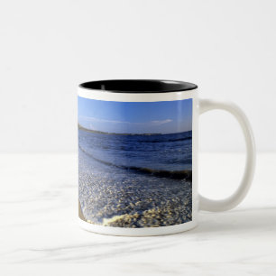 Caneca De Café Em Dois Tons Praia de Kaanapali, Maui, Havaí, EUA
