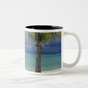 Caneca De Café Em Dois Tons Praia de Matira na ilha de Bora Bora, 2