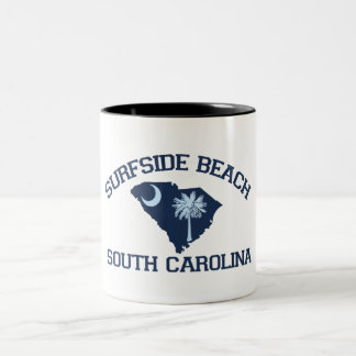 Caneca De Café Em Dois Tons Praia de Surfside