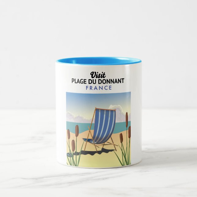 Caneca De Café Em Dois Tons Praia do Donnant França (Centro)