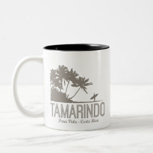 Caneca De Café Em Dois Tons Praia do Tamarindo Costa Rica
