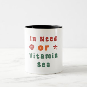 Caneca De Café Em Dois Tons Praia Lover Summer Cote Típica Retrográfica
