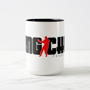 Caneca De Café Em Dois Tons Praticador do Wing Chun