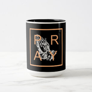 CANECA DE CAFÉ EM DOIS TONS PRAY