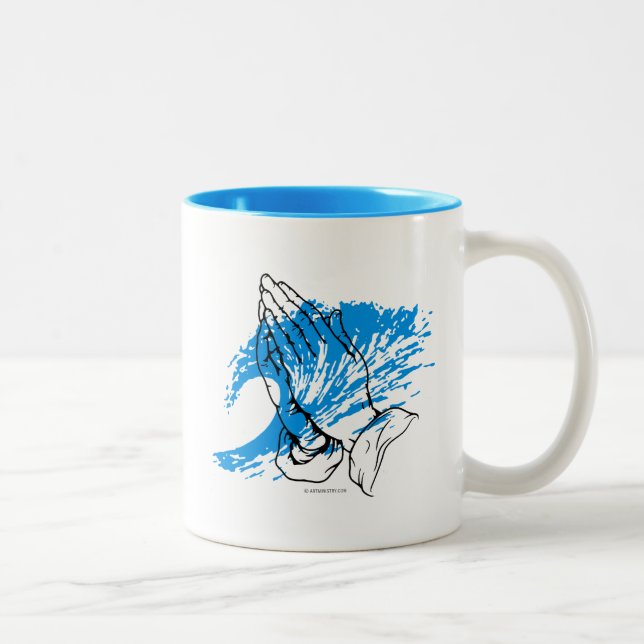 CANECA DE CAFÉ EM DOIS TONS PRAY FOR SURF (Direita)