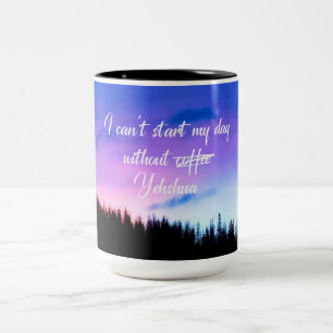 Caneca De Café Em Dois Tons Precisa De Café Engraçado Dizendo