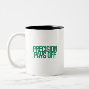 Caneca De Café Em Dois Tons Precisão Compensa Excelência em Precisão de Dado