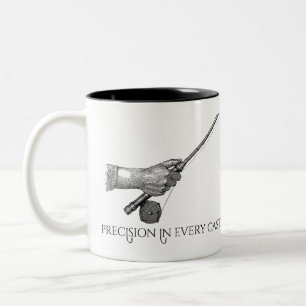 Caneca De Café Em Dois Tons Precisão em cada lance