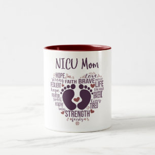 Caneca De Café Em Dois Tons Preemie ou NICU Coffee Mug