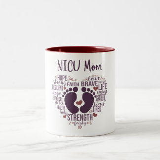 Caneca De Café Em Dois Tons Preemie ou NICU Coffee Mug