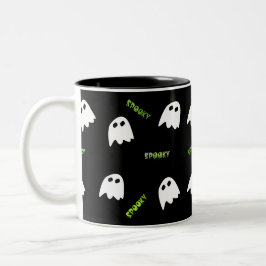 Caneca De Café Em Dois Tons Preguiçoso Fantasma do Halloween Mug de Café de Do