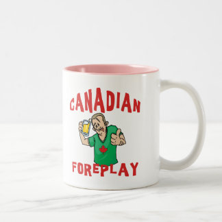 Caneca De Café Em Dois Tons Preliminares canadenses