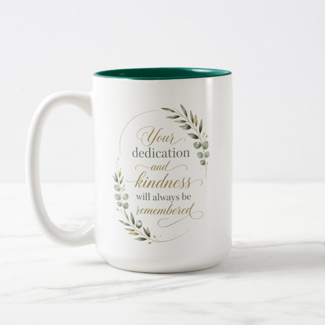 Caneca De Café Em Dois Tons Prêmio de Aposentadoria Personalizado para Funcion (Esquerda)